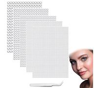 jatimdotin 2542 Pcs Gem Stickers, Rhinestone Self Adhesive Gems, Diamante Gems, Acrylic Crystal Gems Stickers with Pick Up Tweezer, for DIY Nail Crafts Jewel Clothes Makeup (3/4/5/6mm)