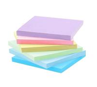 jatimdotina 300 Pastel Sticky Notes, 76cm 6 Light Colors Assorted Self-Stick Pads, Square Sticky Notes for Notebook, Office, School and Home