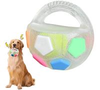 Jatmira Tough Durable Ball Toy for Aggressive Chewers Ball in Bottle Strong Rubber Football Dog Chew Fetch Toy for Medium Large Breeds