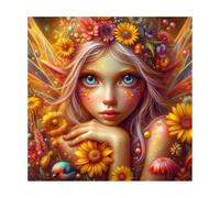 JATOK Diamond Art Kits Adults, Fairy Elf Diamond Painting Kits for Adults Beginners, DIY Full Drill Gem Art Kits Crafts Home Wall Decor Girls Gifts, 16x16in/40x40cm