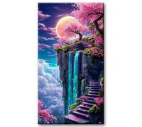 JATOK Large Diamond Art Kits Adults, Landscape Diamond Painting Kits for Adults Beginners, DIY Full Round Drill Gem Art Crafts Home Wall Decor Relax Gifts, 40x70cm/15.7x27.5in