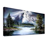 JATOK Large Diamond Art Kits Adults, Mountain Diamond Painting Kits for Adults Beginners, DIY Full Round Drill Gem Art Crafts Home Wall Decor Relax Gifts,40x70cm/15.7x27.5in