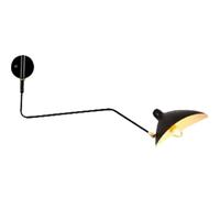 Jatwefiv Adjustable Long Arm Wall Lights Modern Double Head Swing Arm Sconces E27 360° Creative Rotatable Long Wall Lamp for Bedroom Living Room Office Bar Study Etc.,Black,65cm