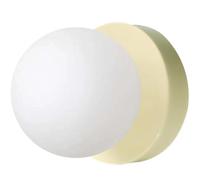 Jatwefiv Glass Ball Wall Lights Modern Simple Wall Lamp Indoor Circle Small Sconces Minimalist Wall Light for Living Room Bedroom Bedside Hallway Hotel Office,Off White