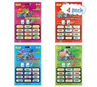 Jauarta 4pcs Magic Grow Capsules, Get Bigger in Water Magic Animals Toy, Baby Cognition Toys, Cognition Sponge Pills Educational Toys for Kids Children (Colorful)