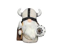 Jauarta Brave Viking Warrior Plush Doll Knight, Dwarf Viking Gladiator Figurine, Table Ornaments Decoration, with Removable Weapons, Ideal for Home, Office, School, Christmas Decor (B)
