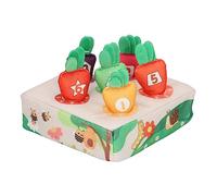 Jauarta Carrot Vegetable Field Plush Toy Soft and Durable Carrot Doll Pull Out Toy, Color Matching Radish Harvest Plush Toy with Sponge Material for Kid Interaction (1-6)