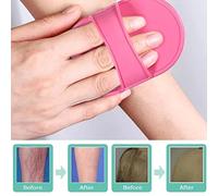 Jauarta Hair Removal Pad Set, Exfoliation Lip Facial Hair Removing Set, for Legs Arm Face Upper Lip, with Simple Operation, Gentle and Effective, No More Pain or Allergies (Pink random)
