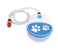 Jauarta Step On Activated Dog Water Sprinkler, Encourages Drinking for Hydration, Prevents Dehydration, Outdoor Clean Waterer for Pets, Suitable for Dogs Cats Blue 26.5x21x8cm
