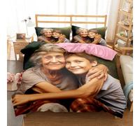 Jaucin Custom Personalized Duvet Cover 135x200cm - Photo Design Luxury Bedding Set for Kids, Toddlers, and Travel Cot - Microfiber quilt cover Zip Fastening for Easy Use