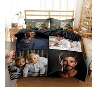Jaucin Custom Personalized Duvet Cover 135x200cm - Photo Design Luxury Bedding Set for Kids, Toddlers, and Travel Cot - Microfiber quilt cover Zip Fastening for Easy Use