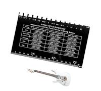 Jauge D'action Des Cordes De Guitare | Règle De Configuration De Précision En Aluminium Pour Guitare Acoustique Et Électrique | Outil De Mesure Luthier Pour Les Configurations De Hauteur Et De Basse D