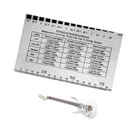 Jauge D'action Des Cordes De Guitare | Règle De Configuration De Précision En Aluminium Pour Guitare Acoustique Et Électrique | Outil De Mesure Luthier Pour Les Configurations De Hauteur Et De Basse D