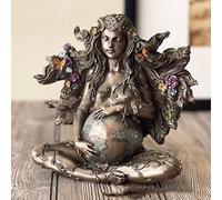 Jauhmui Millennial Gaia Statue, Mother Earth Figure, Resin Goddess, Home Garden Decorative Polyresin Art Statue, Ornament for Outdoor Decoration
