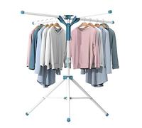 JAUREE Tripod Clothes Drying Rack Folding Indoor, Portable Drying Rack Clothing and Height-Adjustable, Space Saving Laundry Drying Rack with 20 Clips