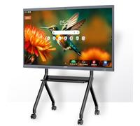 JAV 55" Smart Board Pro Google EDLA Certified 4K UHD Interactive Whiteboard for Classroom Office All-in-One Touchscreen Display with 48MP AI Camera 100W Soundbar Android 14 8+128GB Wall Mount Included