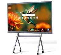 JAV 65" Smart Board Pro Google EDLA Certified 4K UHD Interactive Whiteboard for Classroom Office All-in-One Touchscreen Display with 48MP AI Camera 100W Soundbar Android 14 8+128GB Wall Mount Included