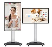 JAV Interactive Whiteboard 49 Inch Smart Board with Android 14 Google EDLA Certified Rotary Touchscreen Display 8+128GB Digital Electronic Whiteboard for Live Streaming Office Classroom (49 Inch)