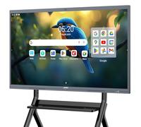 JAV Smart Board 55 Inch Interactive Whiteboard 4K UHD Touchscreen Android 14 with Google EDLA Certified Digital Electronic Whiteboard 8+128 GB Built-in 48MP Camera for Office Classroom Home (55 Inch)