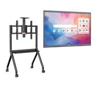 JAV Smart Board 55 Inch Interactive Whiteboard Stand Set Google EDLA Certified Android 14 with 4K UHD Touchscreen Digital Whiteboard 8+128 GB Built-in 48MP AI Camera Dual System for Office Classroom