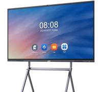 JAV Smart Board, 65" Interactive Whiteboard 4K UHD Touchscreen, All in One Digital Smart Whiteboard Built in Dual System & 13MP Camera for Office Classroom School Home (Wall Mount Included)