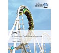 Java: An Introduction to Problem Solving and Programming, Global Edition