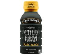 Java House Cold Brew Coffee, Black Unsweetened, 24 Pack of 8oz Bottles, Instant Cold & Iced Coffee (Pure Black)