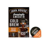 Java House Cold Brew Coffee Concentrate, Salted Caramel, 12 Count