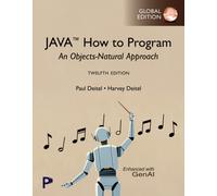 Java How to Program: An Objects-Natural Approach, Global Edition