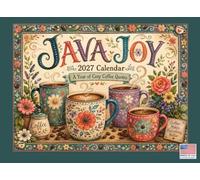 Java Joy Coffee Calendar 2027 Monthly Wall Calender 12 Month | American Made In The USA