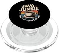Java Junkie Fueled By Beans And Dreams Coffee PopSockets PopGrip for MagSafe