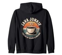 Java Junkie Fueled By Beans And Dreams Coffee Zip Hoodie