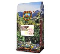 Java Planet Organic Water Process Decaffeinated Sumatra Dark Roasted Smooth Organic Coffee Beans Low Acid Whole Bean Coffee 1lb Bag