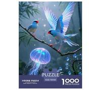 Java Sparrow 1000 Pieces Paper Jigsaw Puzzle What Happens Next Beautiful Decoration for Adults And Kids 70x50cm/1000pcs