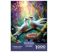 Java Sparrow Jigsaw Puzzle Adult And Children 1000 Jigsaws Beautifully Illustrated Fun Activity for Home Birthday Jumbo Age 12+ for Adults 38x26cm/1000pcs