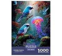 Java Sparrow Jigsaw Puzzles Adult And Children 1000 Jigsaws Educational Games Gifts Rainy Days Fun Activities Birthday Jumbo Age 12+ for Adults 52x38cm/1000pcs