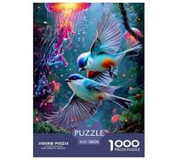 Java Sparrow Jigsaw Puzzles Adult And Children Educational Games Home Decoration Rainy Days Fun Activities Birthday Jumbo Age 12+ for Adults 38x26cm/1000pcs