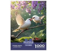 Java Sparrow Jigsaw Puzzles for Adults Challenging Puzzles The Impossible Challenge 1000 Pieces Difficult Hard Jigsaw Puzzles for Man And Woman with Letters on Back 38x26cm/1000pcs