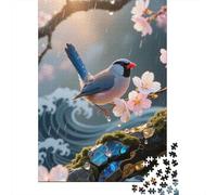 Java Sparrow Jigsaw Puzzles Puzzle for Adults Kids. 1000 Piece Cartoon Art Great Gifts Challenge Toy Educational Game Home Decoration for Adults& Kids Age 14 Years Up 1000pcs (75x50cm)