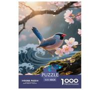 Java Sparrow1000Piece JigsawPuzzlesanimal KidsforAdult Challenging Brainteasing Age12+byth Challenging The Impossible Difficult Game Uncover The Puzzle 38x26cm/1000pcs