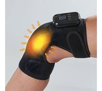 Coopers of Stortford - Heated Knee and Shoulder Massager - Cordless Infrared Heat Therapy with Adjustable Strap and Gentle Vibration - USB Rechargeable Portable Pain Relief Device