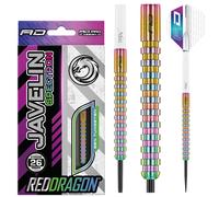 RED DRAGON Javelin Spectron 26 Gram Premium Tungsten Steeltip Darts Set with Dart Flights and Dart Shafts (Stems)