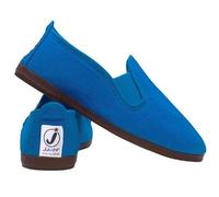 Javer Flossy Style Espadrilles for Men, UK 6-11 - Lightweight Canvas Plimsolls, Comfortable Casual Slip-On Flat Shoes (Royal Blue, UK Footwear Size System, Adult, Men, Numeric, Medium, 9)
