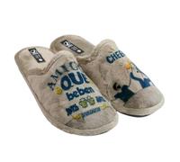 javer - javer men's shoe " Friends who drink together..." Man, Taupe, 10 UK