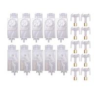 JAVERGGN 10PCS DX5 Ink Damper for TX800 XP600 Mimaki TS3 JV33 CJV30 TS5 JV2 Galaxy Inkjet Printer Dumper Filter Solvent Water Based