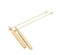 JAVERGGN 11.8In Lenght Dowsing Rod Copper Practical Handle Dowsing Rods Tools-2PC Divining Rods for Divining Water Treasure Items Easy Install Easy to Use
