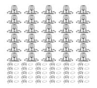 JAVERGGN 30 Piece Set Grade Twist Lock Fasteners Turn Button Eyelet, Mounting Screws for Canvas Marine Fastener