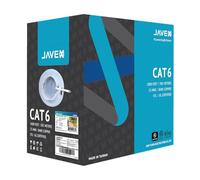 JAVEX 23AWG CAT6 UL in-Wall Rated [1000 Feet/305M] Bare Copper 600MHz, ETL Listed, TAA Compliant, UTP Ethernet Bulk Cable, White