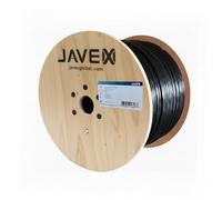 JAVEX 305M Cat6 UTP Ethernet Reel Cable Indoor & Outdoor, 550Mhz, 23AWG, Solid CCA, Black