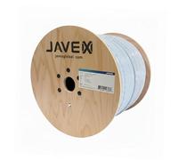 JAVEX 305M Cat6 UTP Ethernet Reel Cable Indoor & Outdoor, 550Mhz, 23AWG, Solid CCA, White